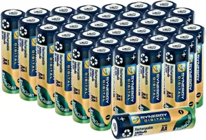 Synergy Digital Remote Control Batteries, Compatible with HUBSAN RC for X4 H107C  Quadcopter Remote Control, (Ni-MH, 1.25V, 2800mAh), Combo-Pack Includes: 36 x AA Rechargeable Batteries
