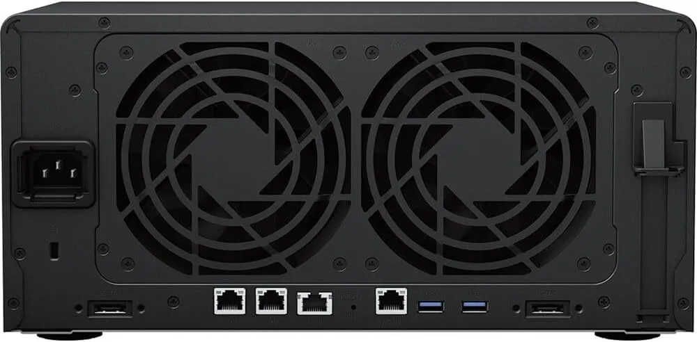 Synology DiskStation DS1823xs  NAS Server with Ryzen 3.35GHz CPU, 32GB Memory, 64TB HDD Storage, 1TB M.2 NVMe SSD, 1 x 10GbE LAN Port, DSM Operating System