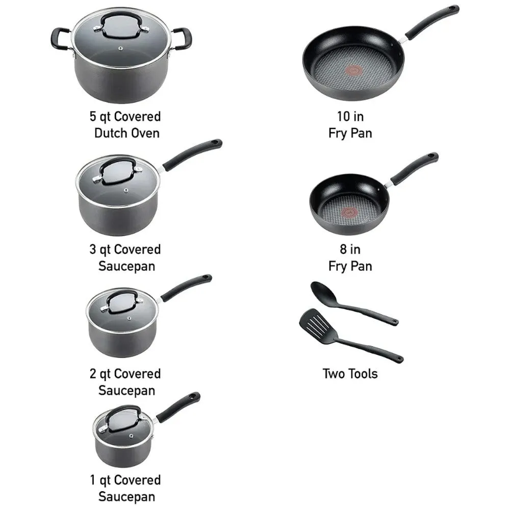 T-FAL E765SC75  Ultimate Hard Anodized Non-Stick 12 pc set - Blemished package with full warranty