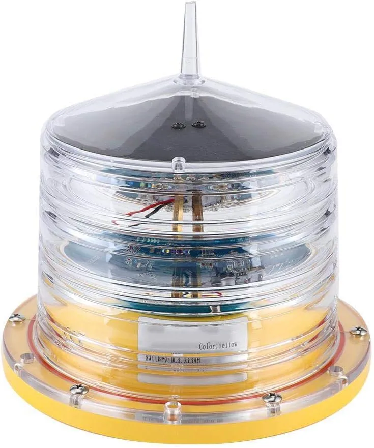 Tbest Solar Beacon, IP68 Solar Power Barge Safety Beacon - 20LED Flashing Floating Light with 256 Lamp Beads for Ship Marine Boat