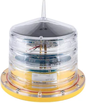 Tbest Solar Beacon, IP68 Solar Power Barge Safety Beacon - 20LED Flashing Floating Light with 256 Lamp Beads for Ship Marine Boat
