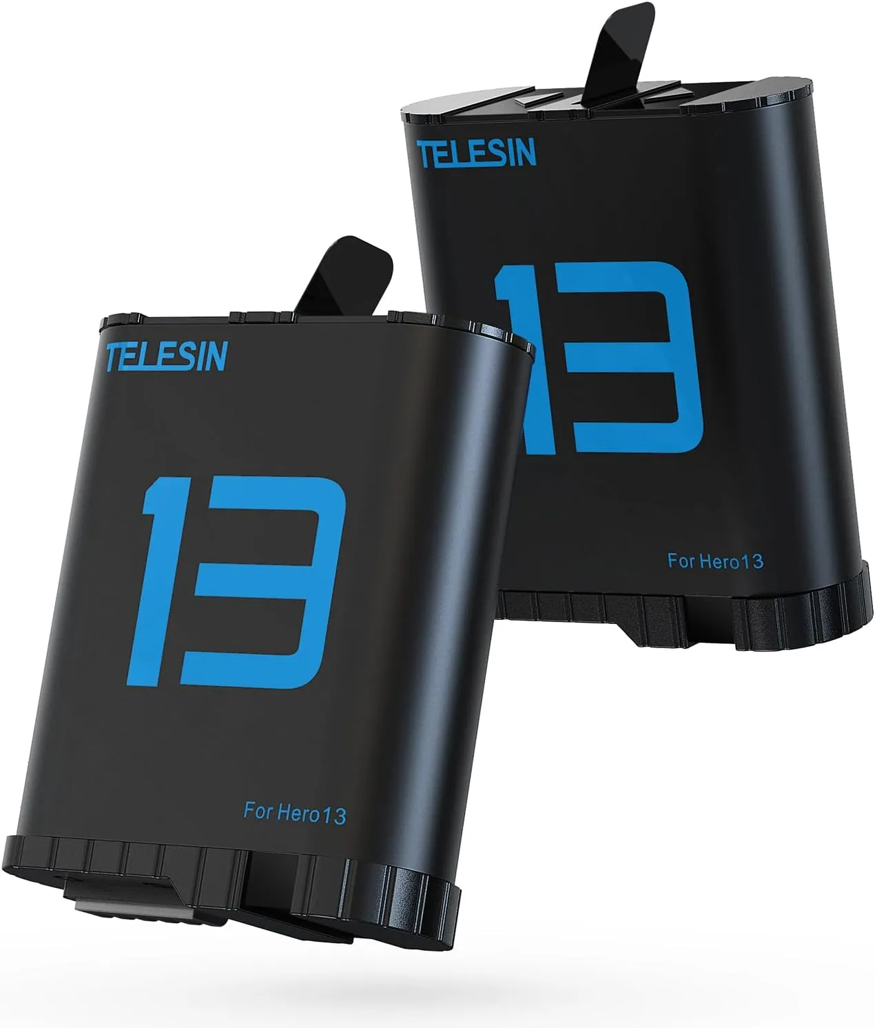 TELESIN Hero13 Battery (2-Pack) for GoPro 13 Black, Long Lasting Large Capacity as Original Enduro Batteries Support Fast Charge for Go Pro Hero 13 Black Camera Charger Accessories