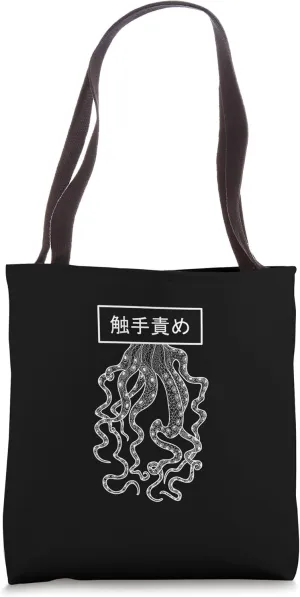 Tentacle Erotica Japanese Anime Horror Art Retro Tote Bag