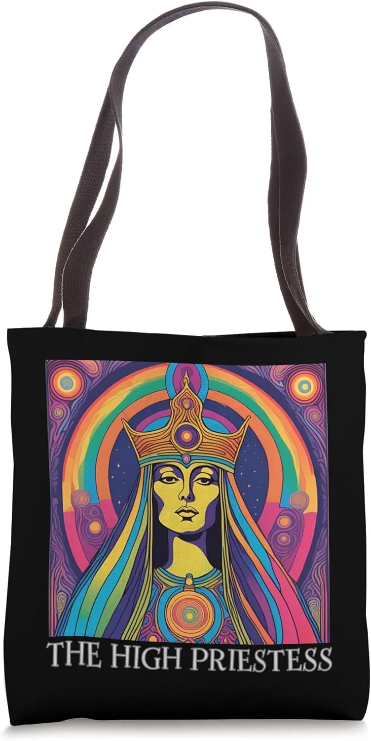 The High Priestess Tarot Card, Tarot Cards, High Priestess Tote Bag