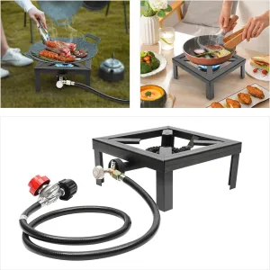 The Propane Single-Burner Outdoor Stove is Small and Portable with Strong Firepower. It is Suitable for Camping, Barbecue and Other Scenes, Making Outdoor Cooking Easy.