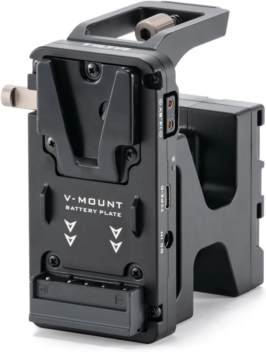 Tilta Battery Plate Compatible with Blackmagic Pyxis 6K / 12K – V-Mount | High Capacity Power Output (2 Pin Lemo, P-Tap, USB-C) | External Power Input | Security Attachment ES-T21-BP-V