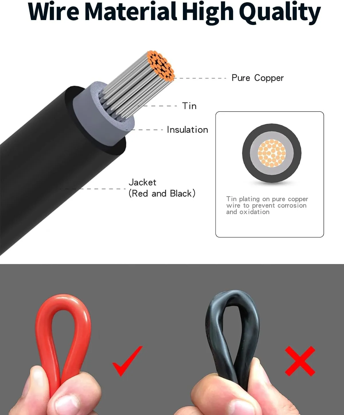Tonton 7-in-1 Solar Panel Connector Kit, Universal M-C-4 Cable to DC 8mm XT60 Anderson Adapter for RC Battery RV GZ Yeti Jackery Ecoflow River Renogy Power Station, Generator