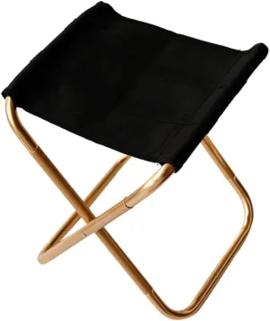 Toyvian Collapsible Camping Stool Lightweight Folding Chair for Outdoor Activities Portable Seat for Camping Traveling Picnics Fishing Versatile Design Golden Color