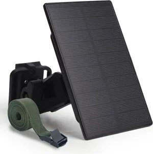 Trail Camera Solar Panel - Power Horse 6V/12V Solar Panel Kit with 5200mAh Battery for Hunting Camera, 1.7/2.1mm DC Connectors Fits Most, Solar Panel for Trail Cam