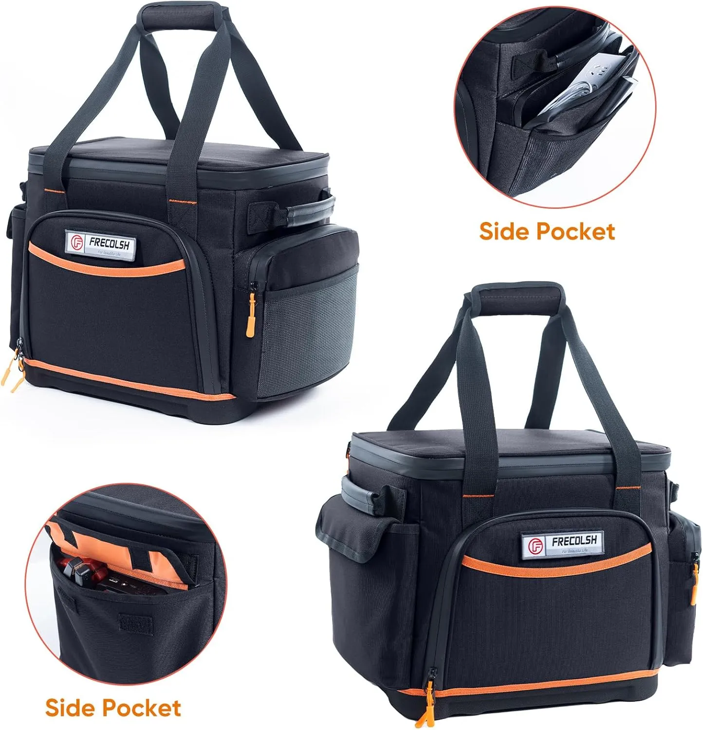 Travel Carrying Case Compatible with Jackery Explorer 1000, Portable Power Station Storage Case with Water- proof Bottom and Pocket for Jackery Accessories Solar Generator Storage Bag Only