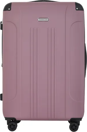 Travelers Club Chicago Plus Hardside Luggage, Mauve, 20" Carry-On