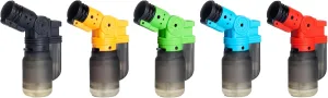 Tuner Torch Lighters, 5 Pack, Refillable Butane Gas Lighters, Adjustable Jet Flame, Windproof Mini Pocket Torch for Kitchen, Candles, Cooking, Baking, BBQ, Camping, and More (Butane Not Included)