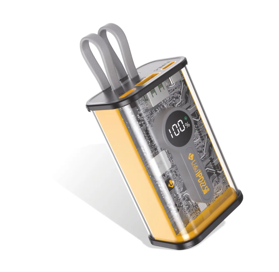 U&i Define Series 10K mAh Battery Capacity PowerBank | 22.5W PD Output and LED Digital Display