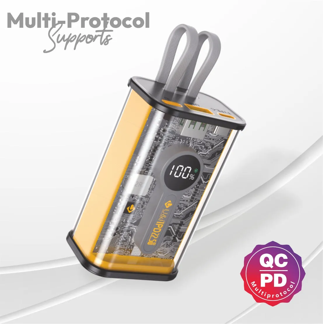 U&i Define Series 10K mAh Battery Capacity PowerBank | 22.5W PD Output and LED Digital Display