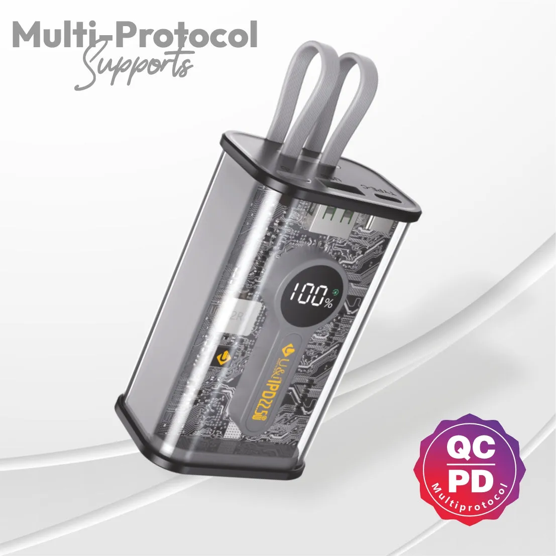 U&i Define Series 10K mAh Battery Capacity PowerBank | 22.5W PD Output and LED Digital Display