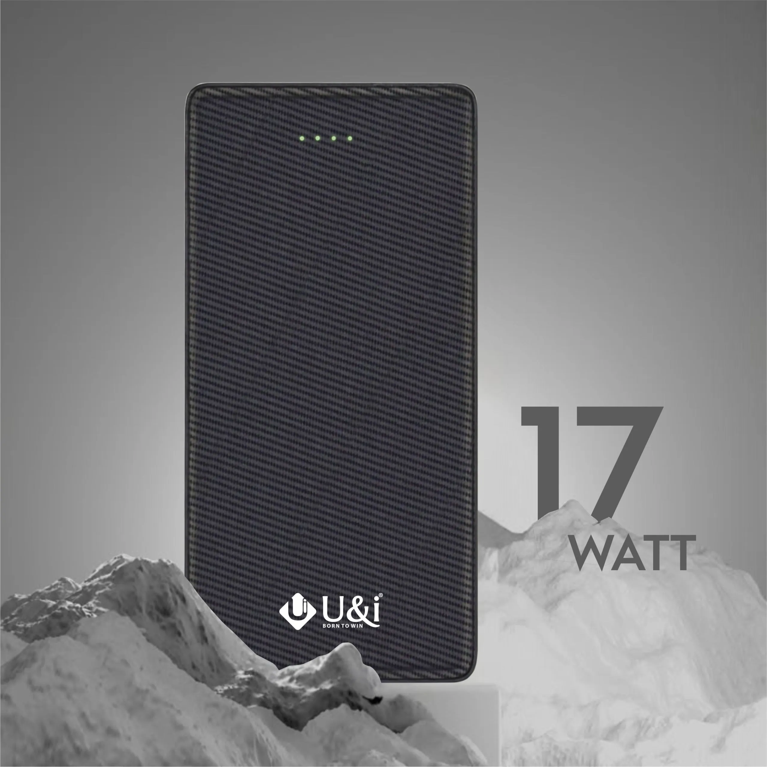 U&i Entry 23 Series 10K mAh Battery Capacity Power Bank| 17W Output Portable Power Bank
