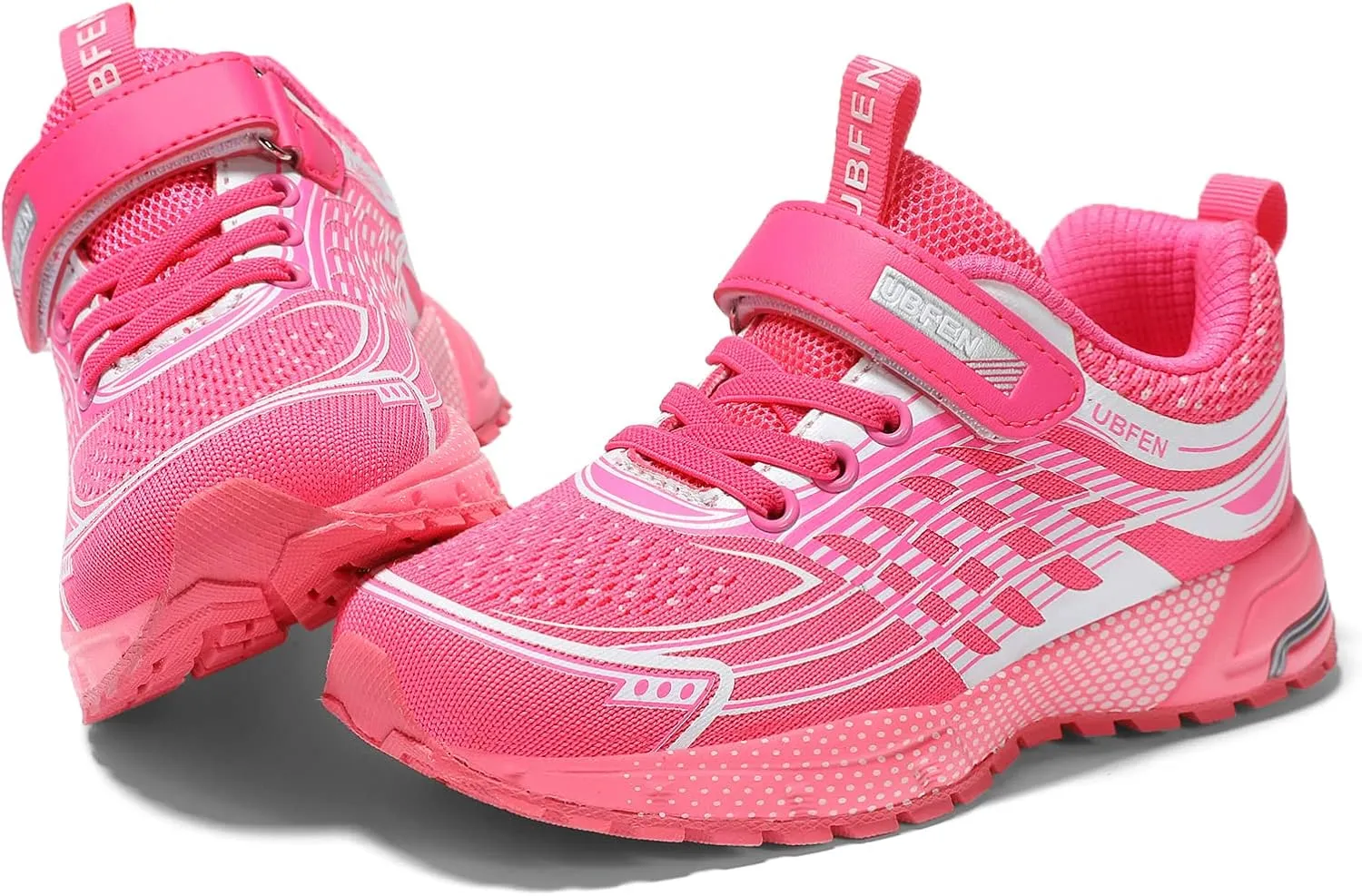 UBFEN Kids Sneakers Boys Girls Tennis Shoes for Running Athletic Walking Gym Sports Lightweight Breathable