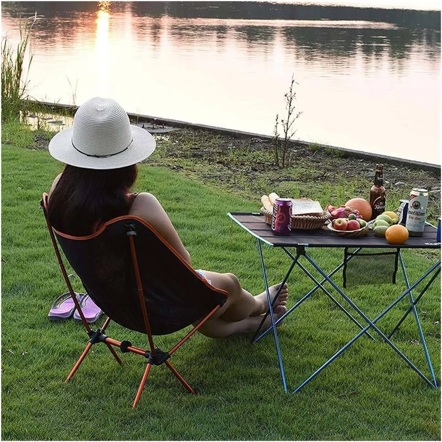 Ultralight Portable Folding Chair Detachable Outdoor Fishing Camping Travel BBQ Oxford Cloth High Load 150kg BBQ Seat