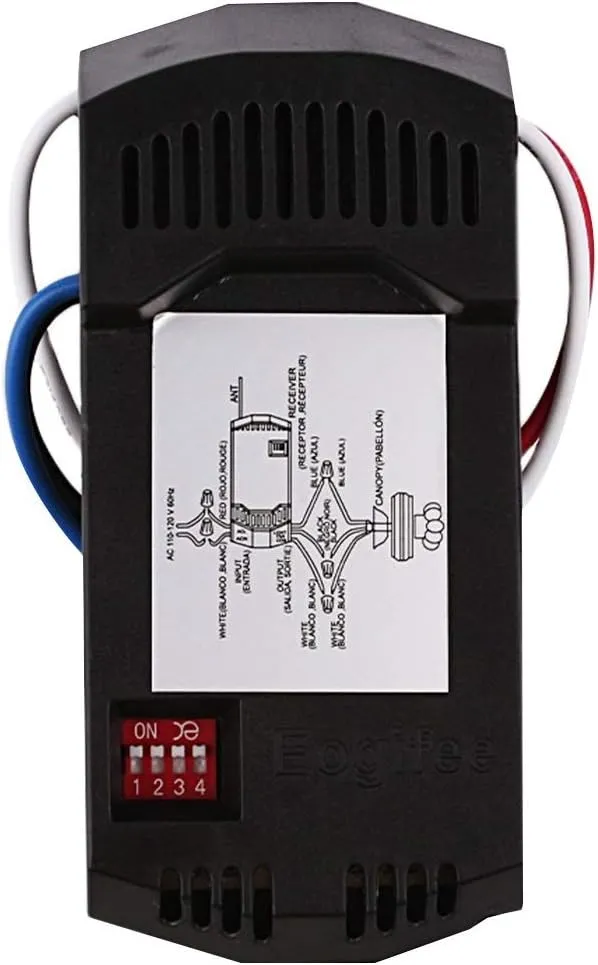 Universal Ceiling Fan Receiver Designed Specially for Hunter Hampton Bay Remote Control Fan-HD5 UC7078T Harbor Breeze Remote ControlFAN-53T FAN-11T KUJCE9103 FAN-35T KUJCE9603 Only a Receiver