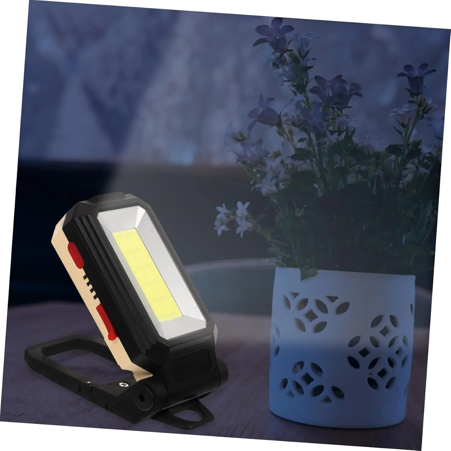 UPKOCH Led Folding Work Light Cob Magnetic Inspection Lamp USB Rechargeable Car Garage Lighting Compact Light Torch for Repair Maintenance Emergency Use Battery Included s