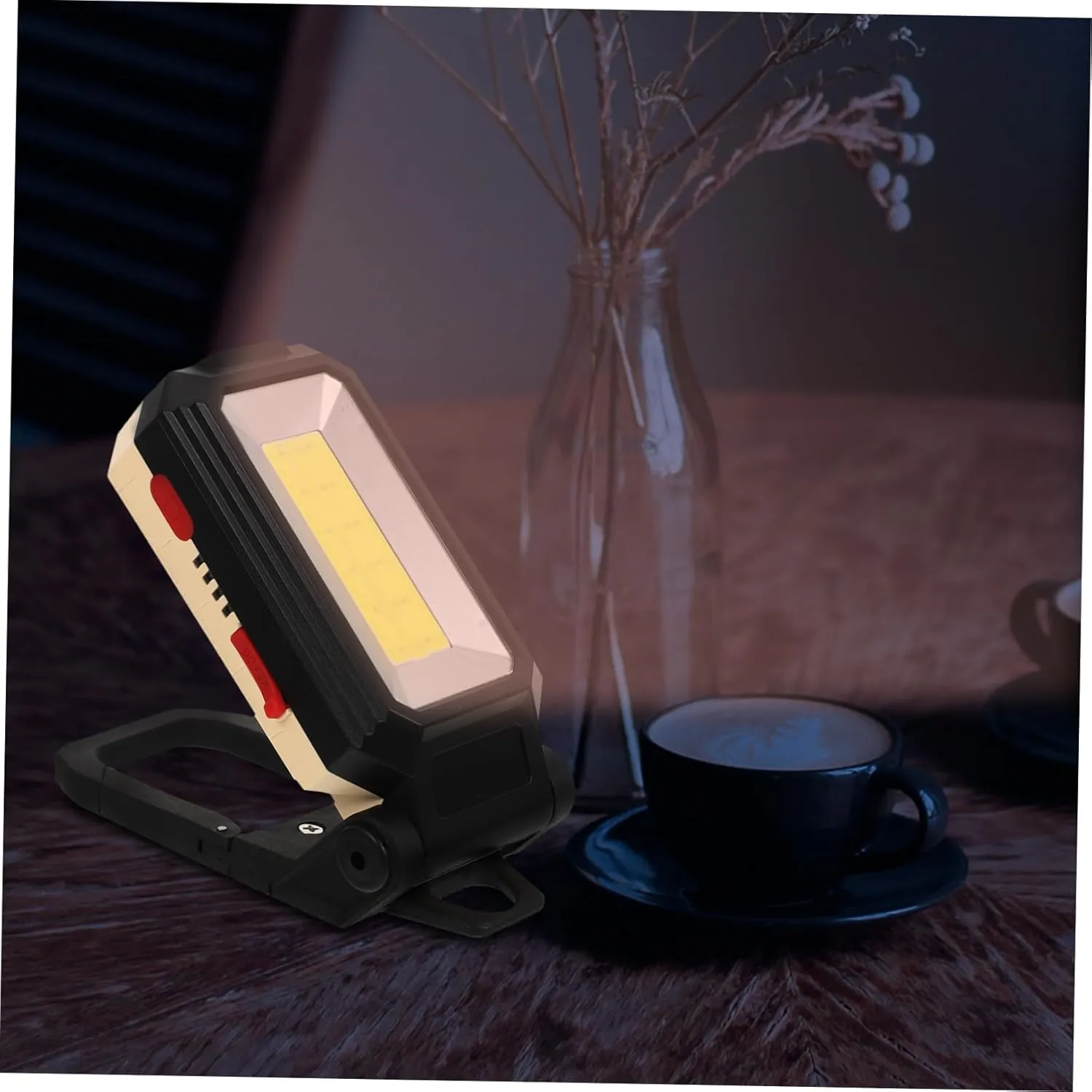 UPKOCH Led Folding Work Light Cob Magnetic Inspection Lamp USB Rechargeable Car Garage Lighting Compact Light Torch for Repair Maintenance Emergency Use Battery Included s
