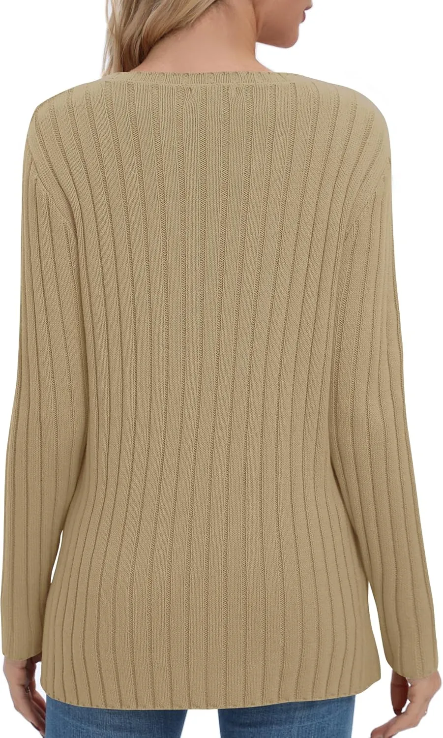 Urban CoCo Women's Lightweight Crewneck Pullover Sweaters Long Sleeve 2024 Fall Knitted Sweater Tops