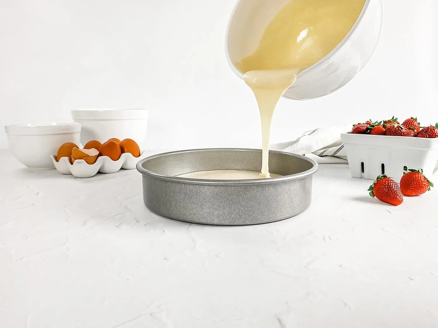 USA Pan Nonstick Round Cake Pan Set of 5 Tiered Cake Pans