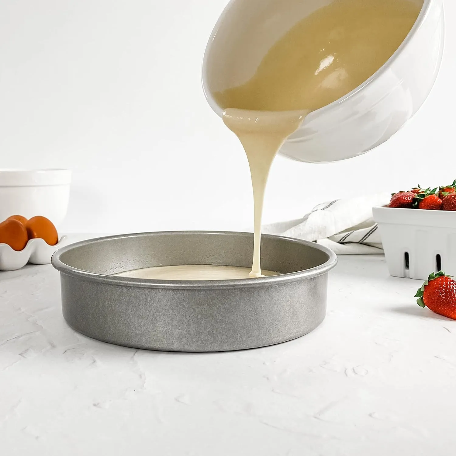 USA Pan Nonstick Round Cake Pan Set of 5 Tiered Cake Pans