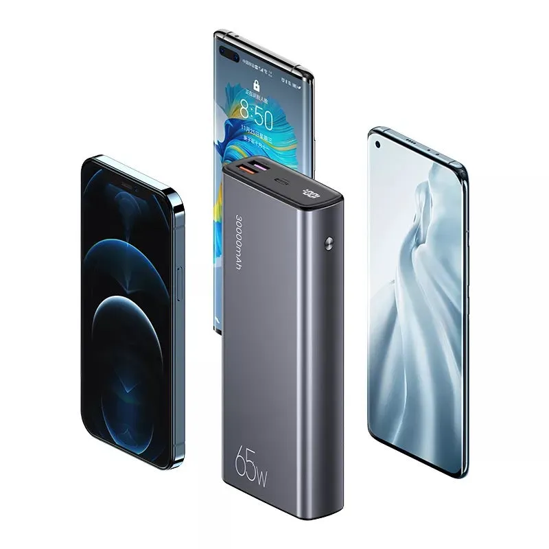 USAMS 30000mAh 65W Fast Charging Power Bank   100W Data Cable