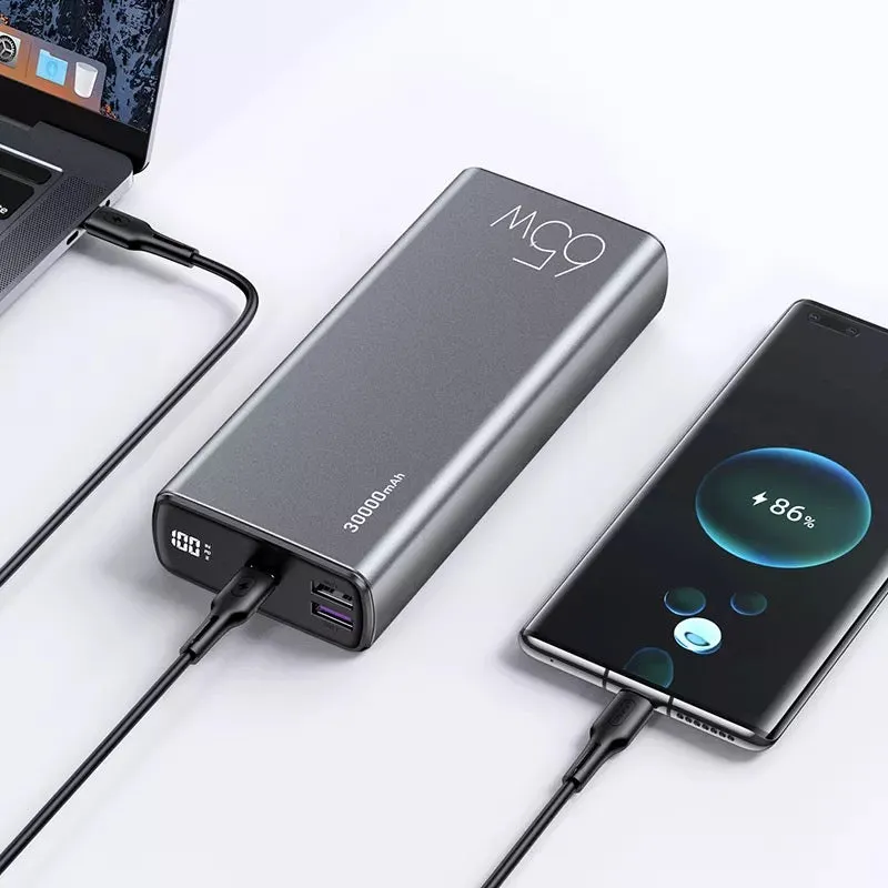 USAMS 30000mAh 65W Fast Charging Power Bank   100W Data Cable