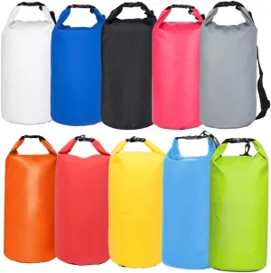 Vaguelly PVC Bucket Bag with Strap for Outdoor Sports for Swimming Rafting Fishing Camping Hiking Dry Bag for Adventure Activities