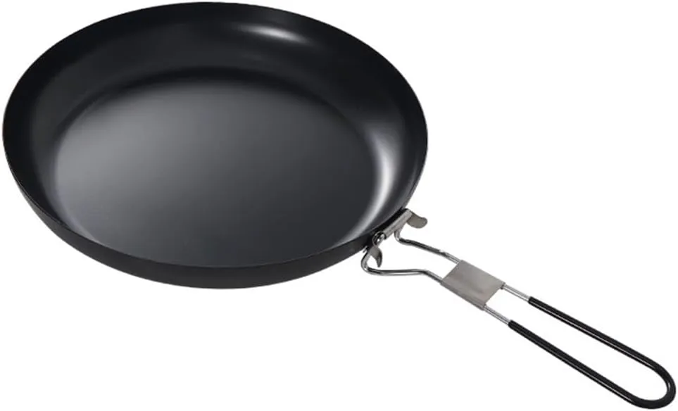 VANZACK 9 Frying Pan Outdoor Griddle Non-stick Frying Pan Camping Pans Stove Frying Pan Cast Iron Grill Plate Nonstick Grill Pan Iron Skillet Steak Pan Non-stick Pan Fold Black Grill Pan