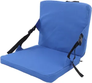 VBESTLIFE Outdoor Seat and Back Cushion Folding Stadium Seat, Stadium Seat with Back Support for Support with Handle and Adjustable Buckle Cushion for Camping Concert