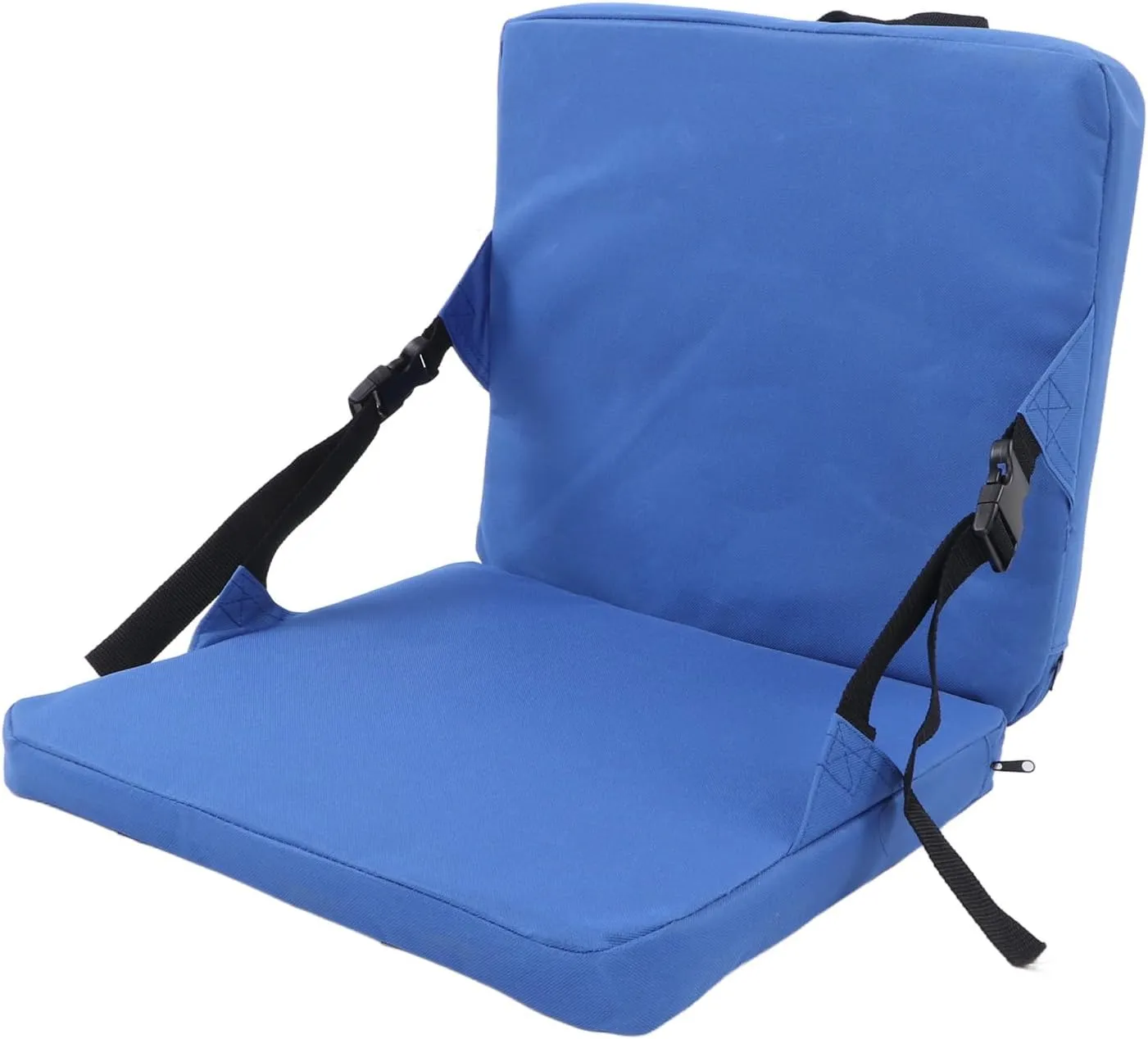 VBESTLIFE Outdoor Seat and Back Cushion Folding Stadium Seat, Stadium Seat with Back Support for Support with Handle and Adjustable Buckle Cushion for Camping Concert