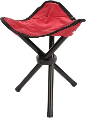 VBESTLIFE Portable Folding Tripod Chair, Oxford Cloth Steel Tube Camping Chair for Outdoor Camping Hiking Fishing Picnic BBQ Travel