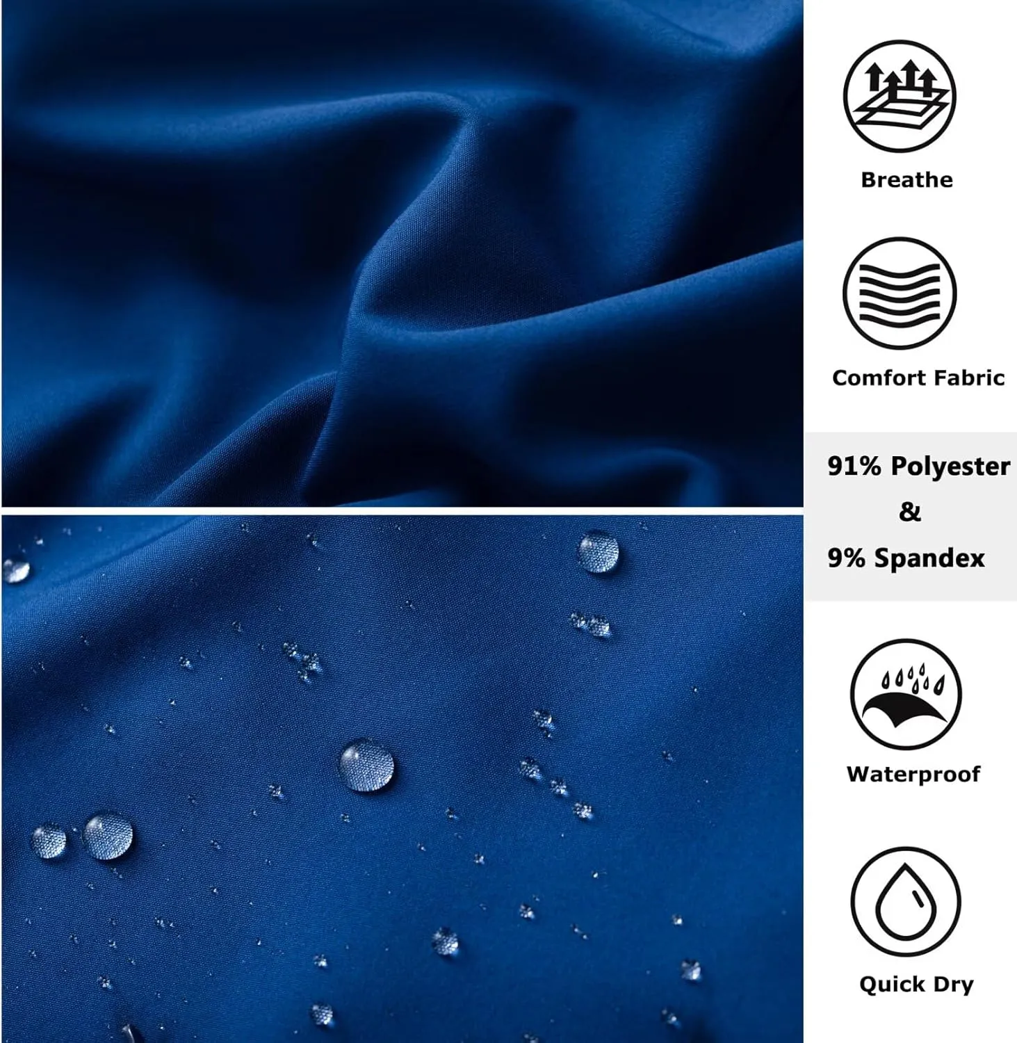 Vcansion Men's Outdoor Lightweight Hiking Shorts Quick Dry Sports Casual Shorts Skateboard Shorts Swimming Shorts