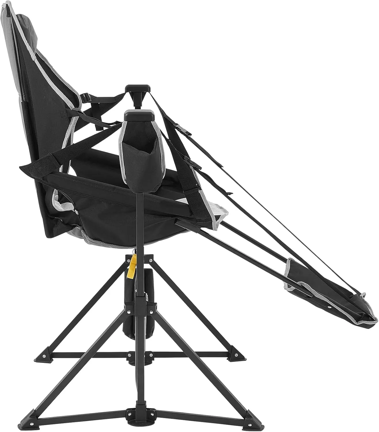 VEVOR Reclining Camping Chair, 300 lbs Load Camping Hammock Chair, Rocking Lounge Folding Chair with Footrest, Storage Bag, Headrest & Adjustable Backrest, for Camping and Other Outdoor Activities