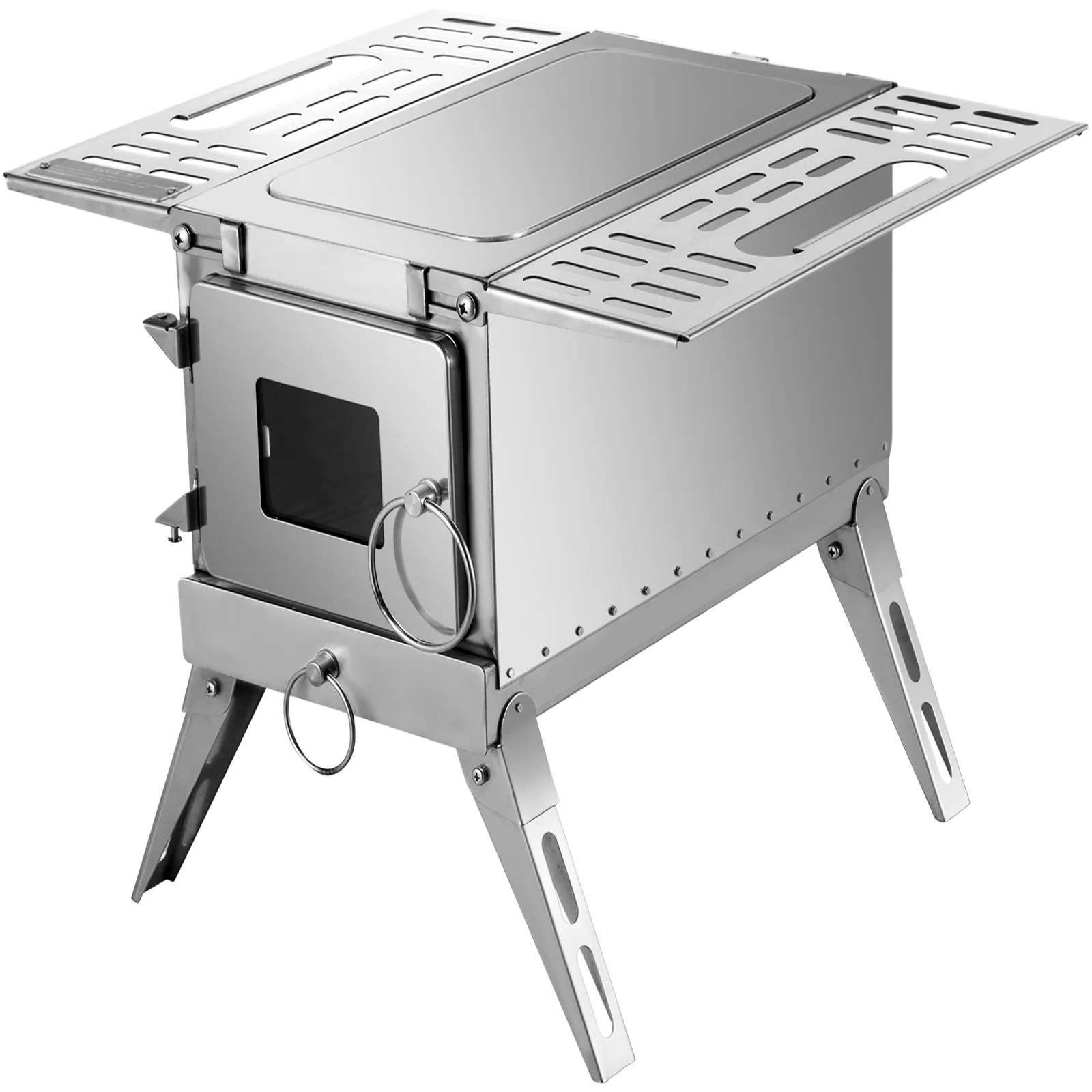 VEVOR Tent Wood Stove - Stainless Steel Camping Wood Burning Stove