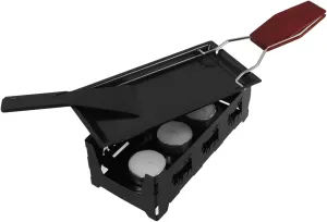 VICASKY Mini Outdoor Folding Baking Tray Set Griddle Frying Plate Small Bbq Plate Cheese Melt Pan Cooking Pan Racclette Grill Perfect for Camping Picnics
