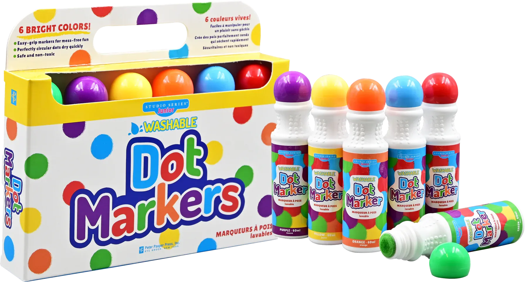 Washable Dot Markers (Set of 6)
