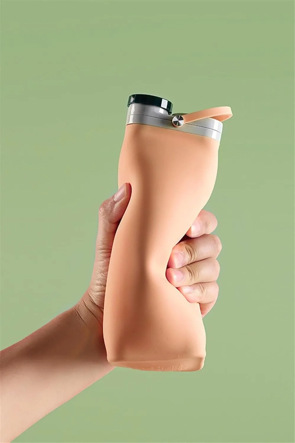Water Bottle Sports Water Bottles Outdoorsy Squeeze Water Bag Water Drinking Bottle Collapsible Water Bottles Travel Water Bottle(Gray)