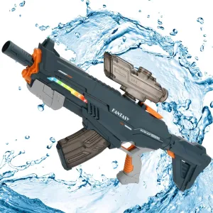 Water Guns for Adults, Powerful Electric Water Gun 28-36FT Long Range Squirt Gun 1000ml Large Capacity Electric/Manual Mode Water Blasters Watergun, Modular Battery Easy to Charge