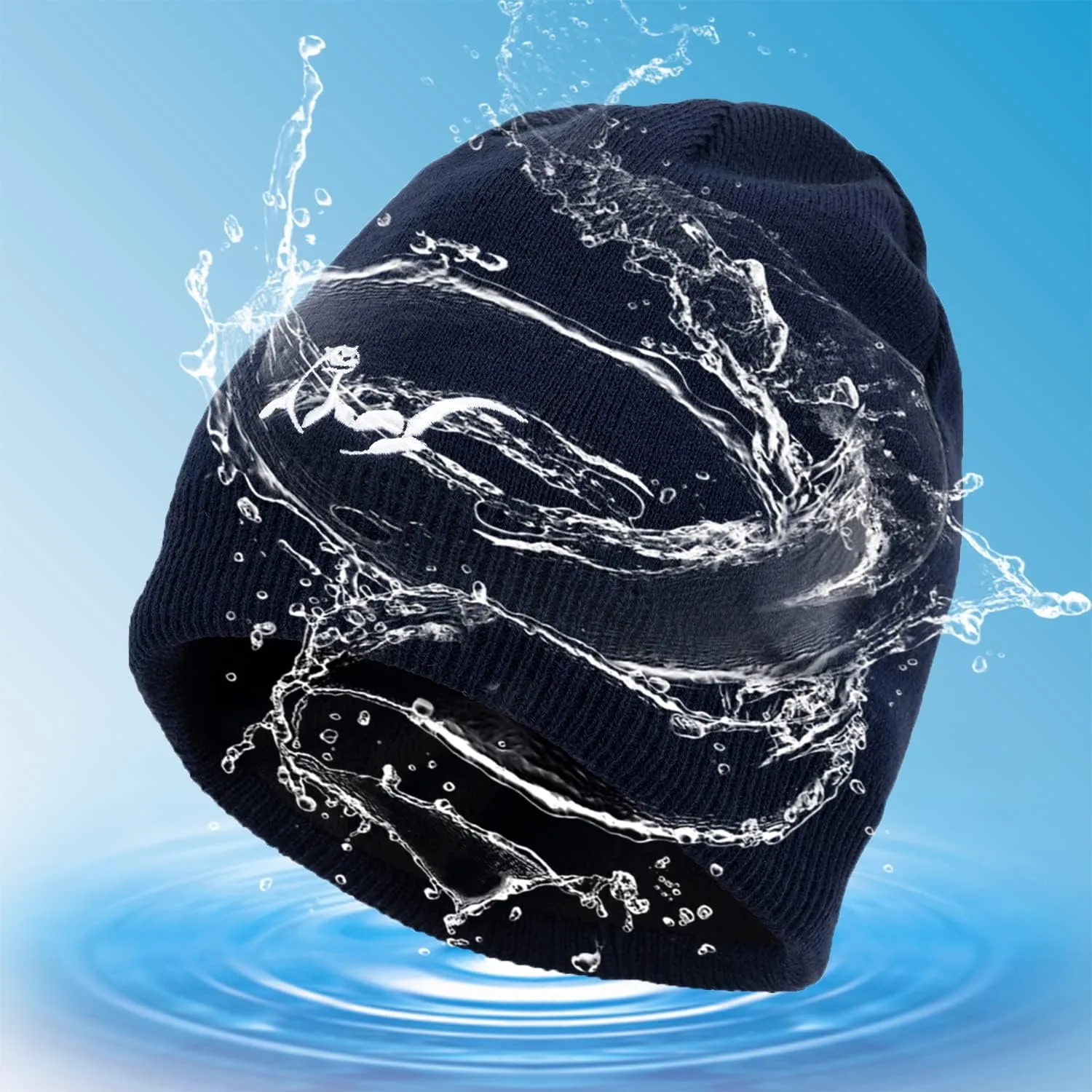 Waterproof, Windproof, Breathable Beanie Hat,Keep Your Head Warm and Completely Dry.