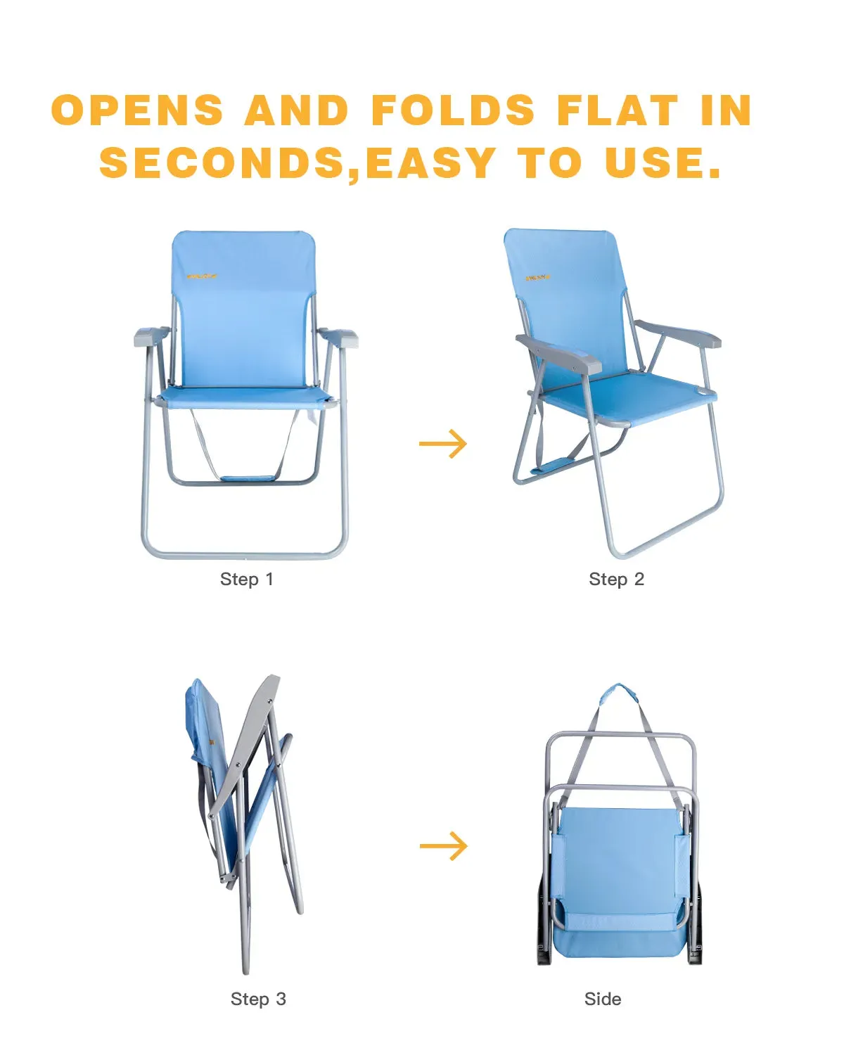 WEJOY Beach Chair Set of 2