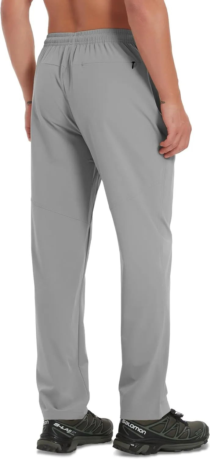WENRONSTA Men's Lightweight Hiking Pants Quick Dry Water Resistant Breathable Athletic Running Jogger Track Active Sweatpants