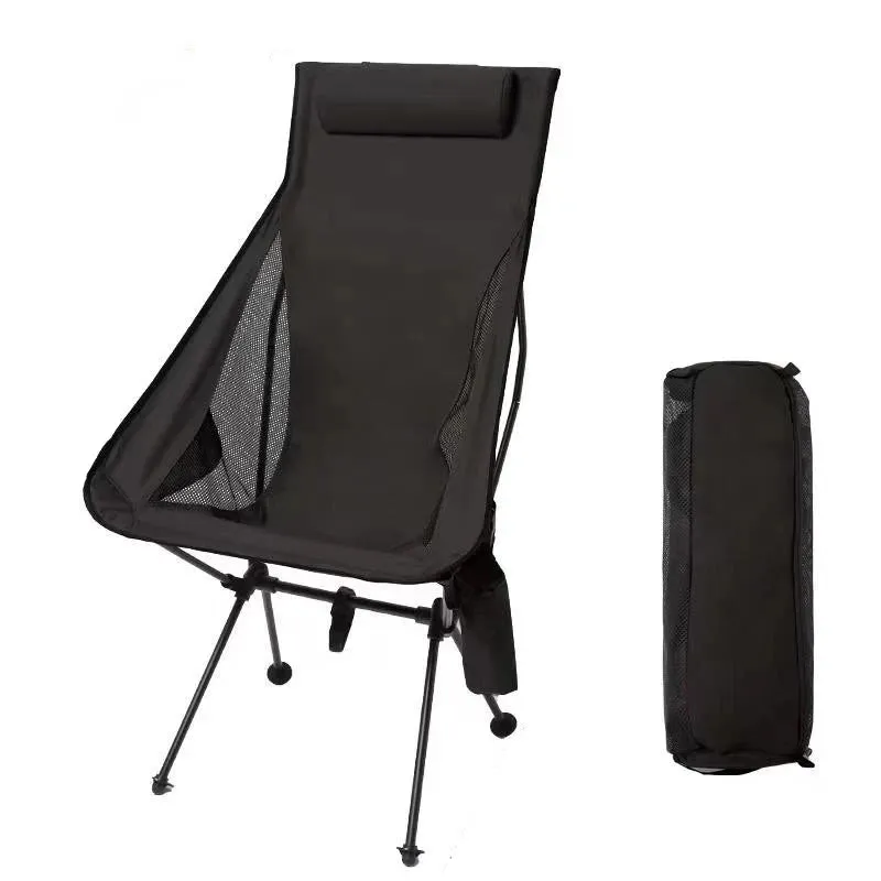 WEST TUNE Portable Folding Camping Chair with Headrest for Outdoor Use