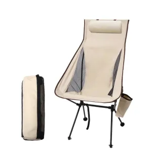 WEST TUNE Portable Folding Camping Chair with Headrest for Outdoor Use