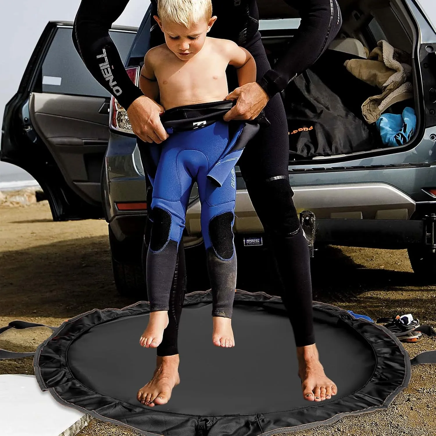 Wetsuit Changing Mat-Wet Clothes Change Bag with Handle and Drawstring-Waterproof Dry Bag Suited for Swimmers,Boaters,Surfing,Camping