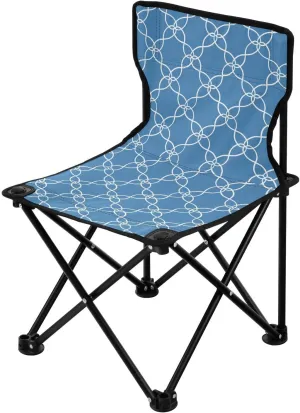 White Lines Blue Compact Backpack Beach Chairs for Adults Ultralight Backpacking Chair Carry Bag Included Fishing Chair for Sports Picnic