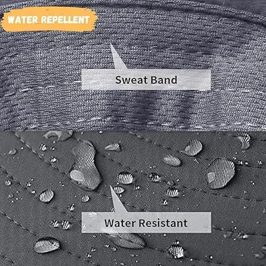 Wide Brim Solar Fan Hats for Men Women - UPF 50  Hat with Solar Fans Built in- Removable & USB Charging Fan